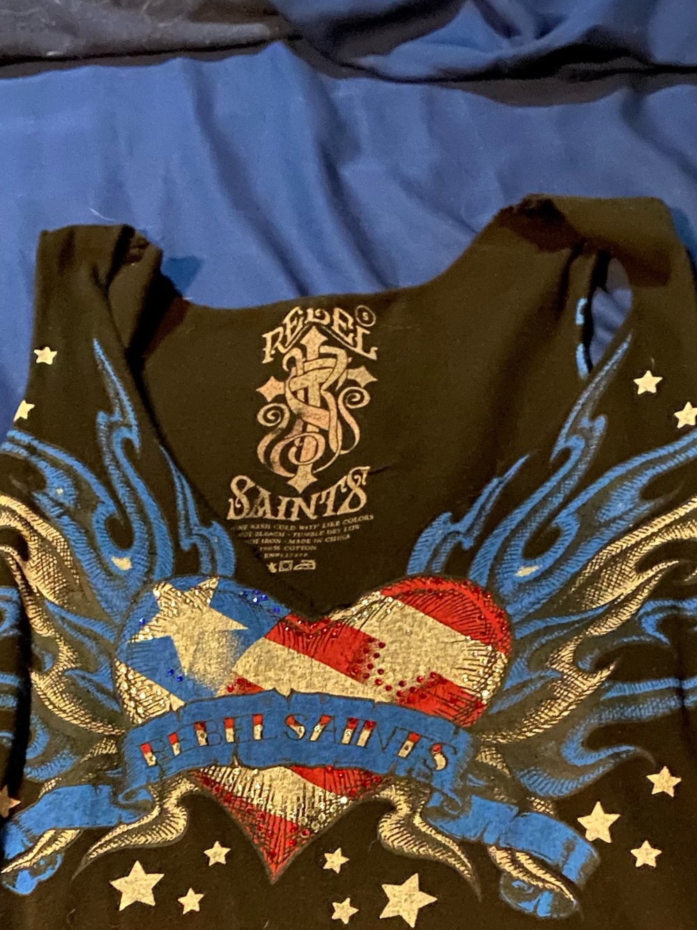 Rebel Saints Black Tank
